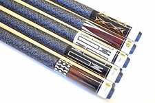 SET OF 5 POOL CUES New 58" Canadian Maple Billiard Pool Cue Stick 5 FREE SHIP