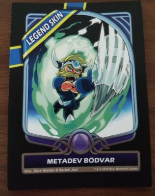 Brawlhalla - Metadev Bodvar Legend Skin Card & Code For All Platforms - PAX