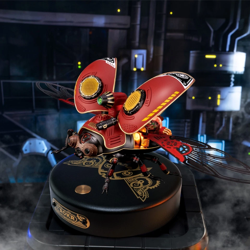 ROKR 4 Kit Beetle Model DIY 3D Puzzle Steampunk Mechanical Adult Boys Xmas Gift - Image 4 of 4