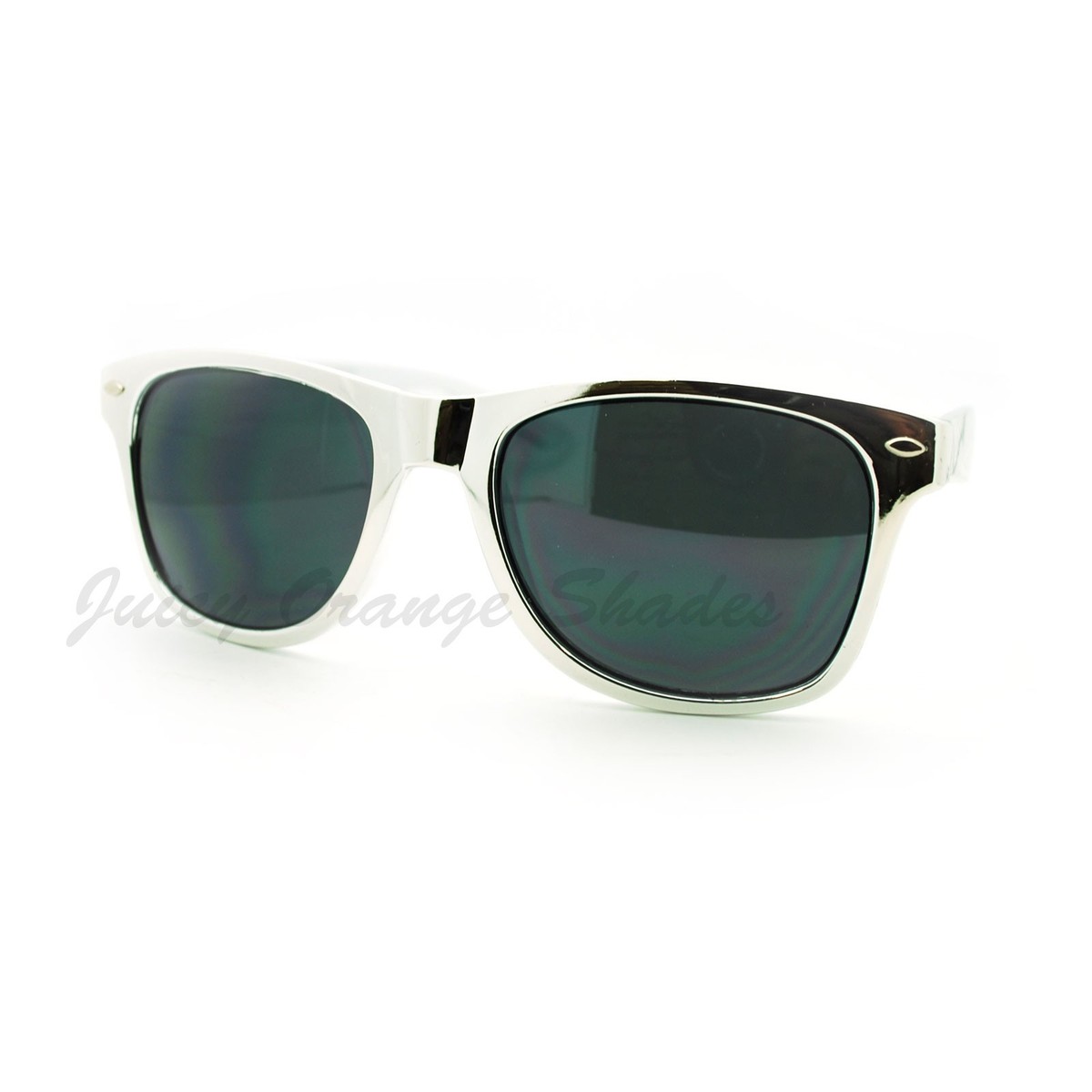 Shiny Metallic Color Stunna Shades Square Horn Rim 