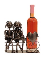 "Exklusiver Weinhalter \"Liebespaar\" Aus Metall - HöHe 22 Cm Breite 25 Cm "