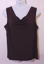 INC INTERNATIONAL CONCEPTS*Brown Stretchy Top*Size 2X*NWT($59)*Cowl Neck