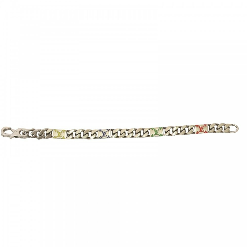 Louis Vuitton M1409L LV Mosaic Chain Bracelet Used from Japan | eBay
