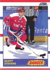 1990-91 Score - Banger #341 Scott Stevens