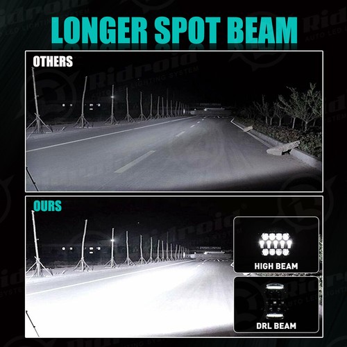 6INCH LED Work Light Bar Flood Pods Round Driving Fog Offroad ATV Truck 4WD UTV - Picture 9 of 15