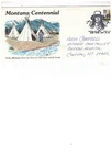 USA 1989  MONTANA 100 YEARS & LETTER on FDC see scan  USED   USA 10bb