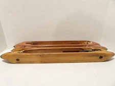 VINTAGE Set of 3 Wooden Cotton Mill Boat Loom Weaving Flying Shuttle 17+ ”