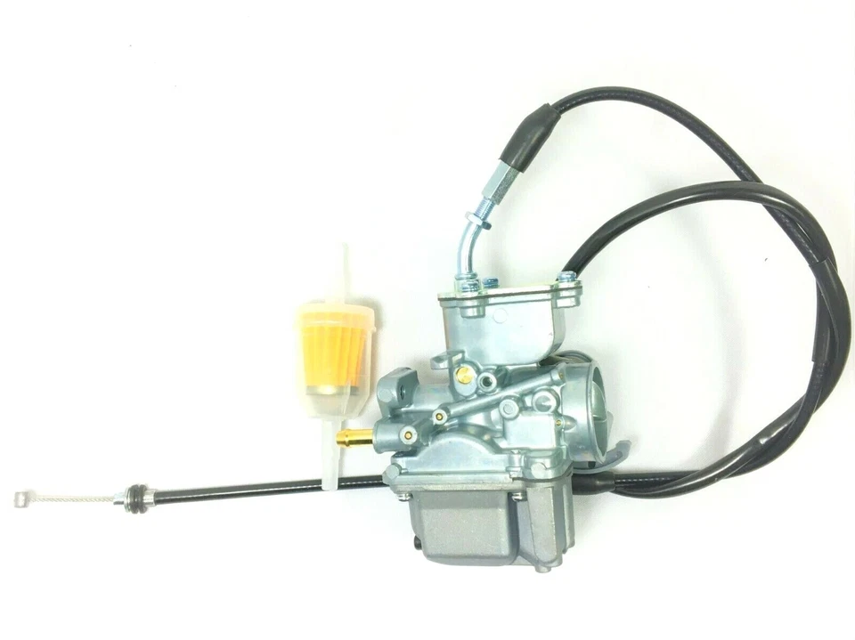 Carburador y acelerador para vehículo todo terreno Yamaha Champ 100 YFM100 1987-1988-1989-1990-1991 Foto 3 de 4