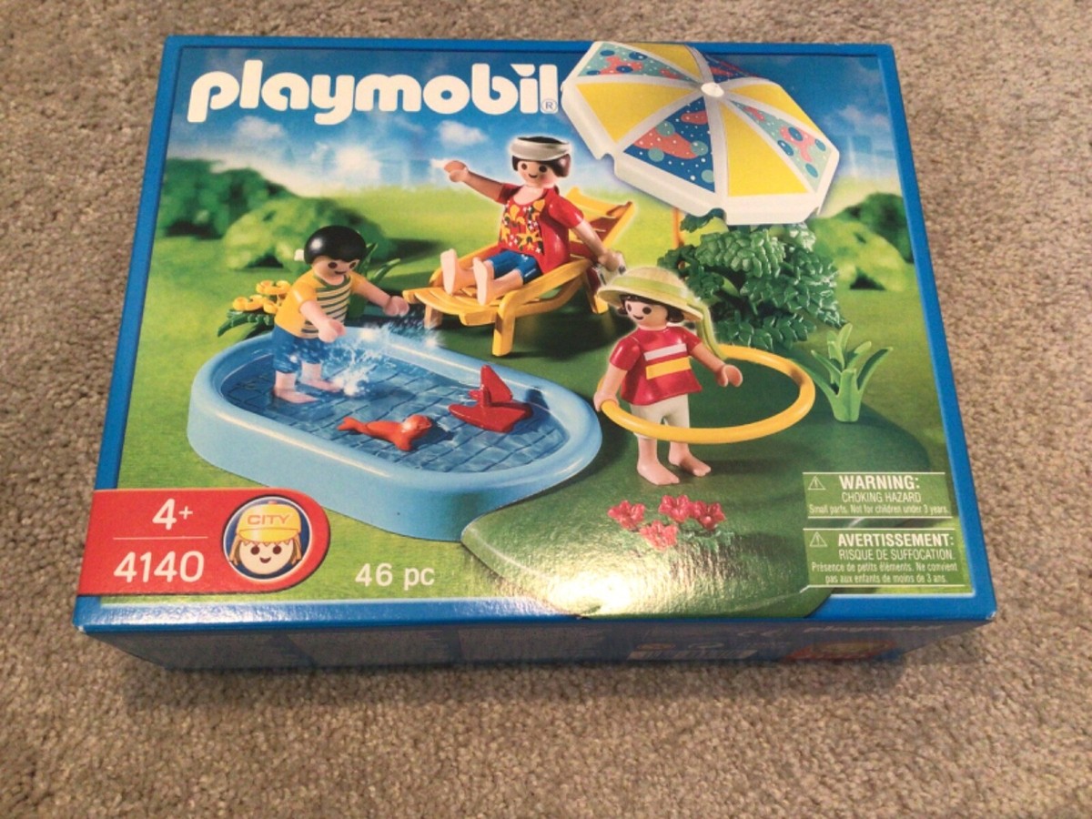 Playmobil® 4140 Set Piscinetta Con Prato Per Bambini | Gioco Compatto Con Figure - 2