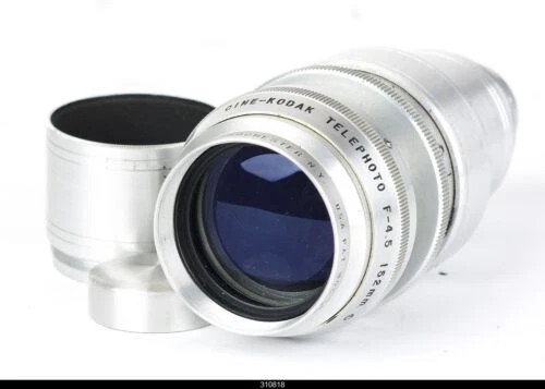 Lentes de cámara teleobjetivo Kodak f/4.5 Vintage