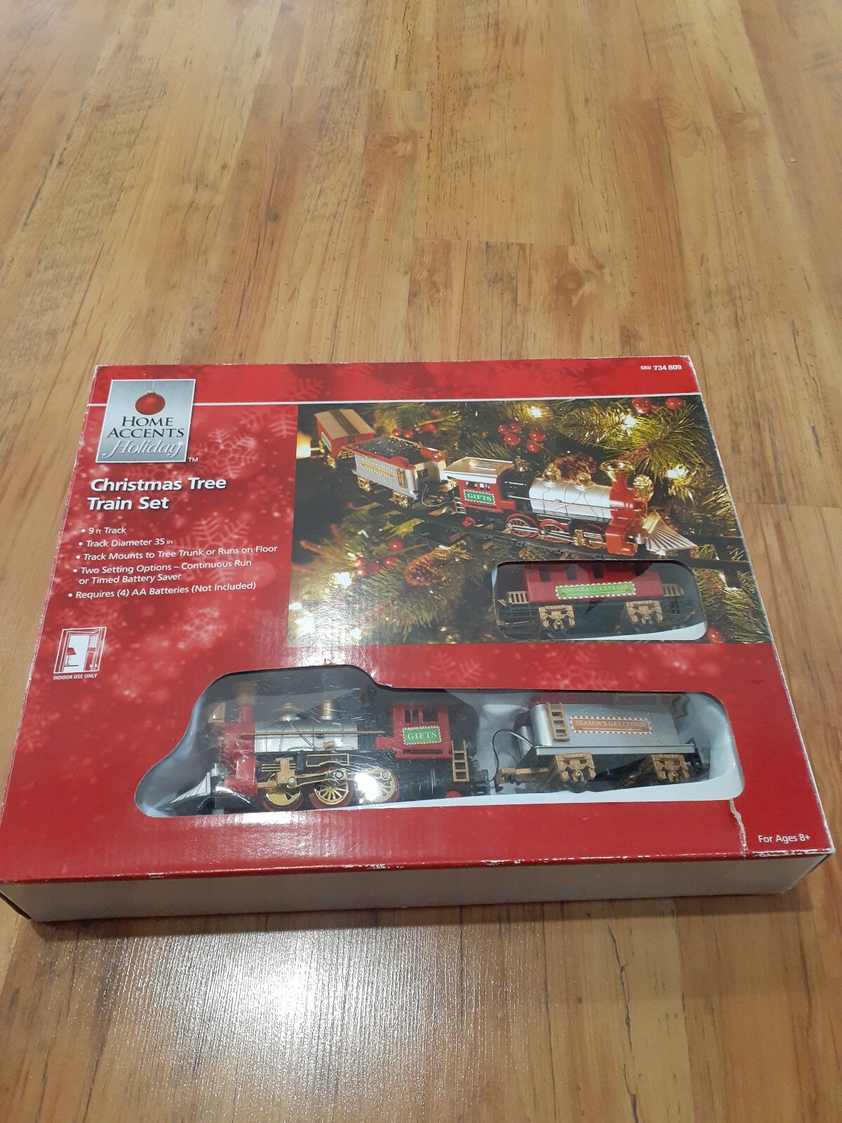 home accents holiday christmas tree train set