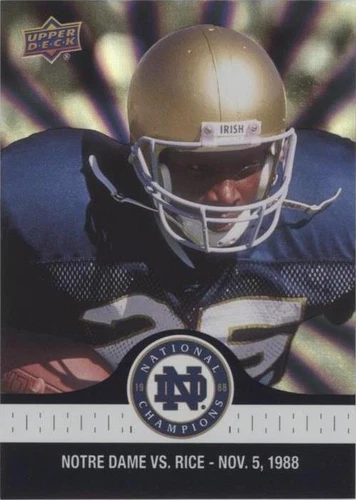2017 Upper Deck Notre Dame 1988 Championship Rocket Ismail #67