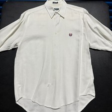 Chaps Ralph Lauren 100% Cotton Dress Shirt White Large