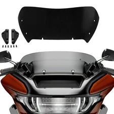 Black Windshield & Bracket Mounts Fit For Harley CVO Road Glide FLTRXSE 23-2024