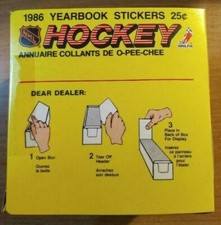 1986 OPC O Pee Chee Hockey Stickers Sealed  50 Count Pack Box Roy RC Year