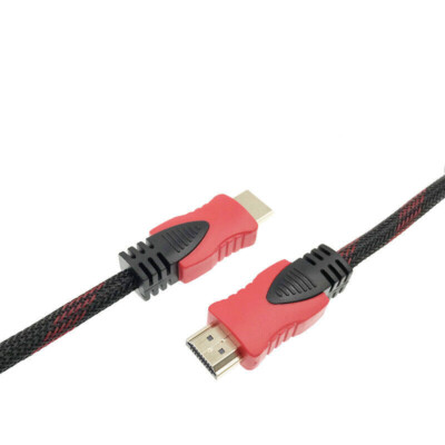 30ft Red Mesh HDMI Cable - 1.4 Version, 1080p, 3D Ready For Blu-ray, Xbox, HDTV 7 thumbnail image