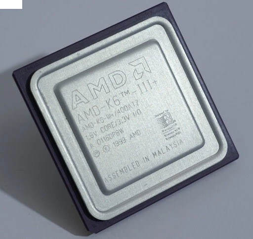 AMD K6-III+/400ATZ Single Core Processor 0.4 GHz,256 KB, Socket Super 7,9.5W CPU - Image 4 of 4