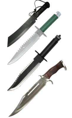 Rambo Gürtelmesser  Jagdmesser mit Holster Film I II III IV1-4 große Auswahl