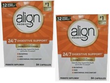 2 Box Align Probiotic Supplement Capsules - 84 Count