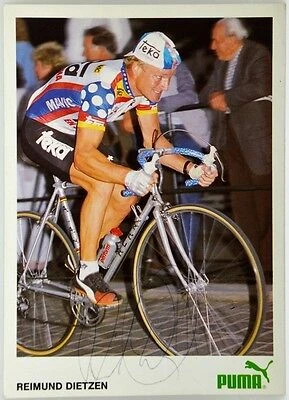 C2 857 Cartoncino Ciclismo Reimund Dietzen Autografo Originale