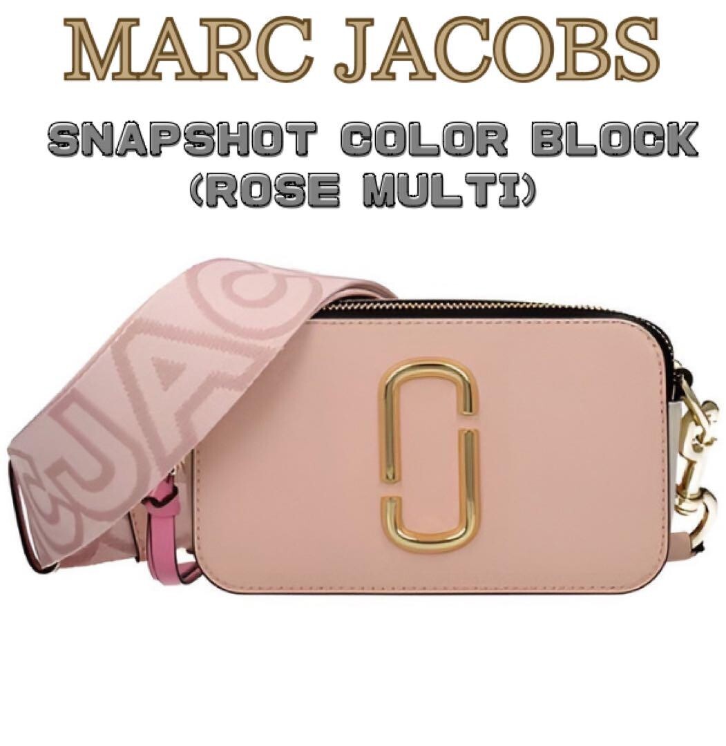 MARC JACOBS SNAPSHOT COLORBLOCK (ROSE MULTI) 2S3HCR500H03 New  