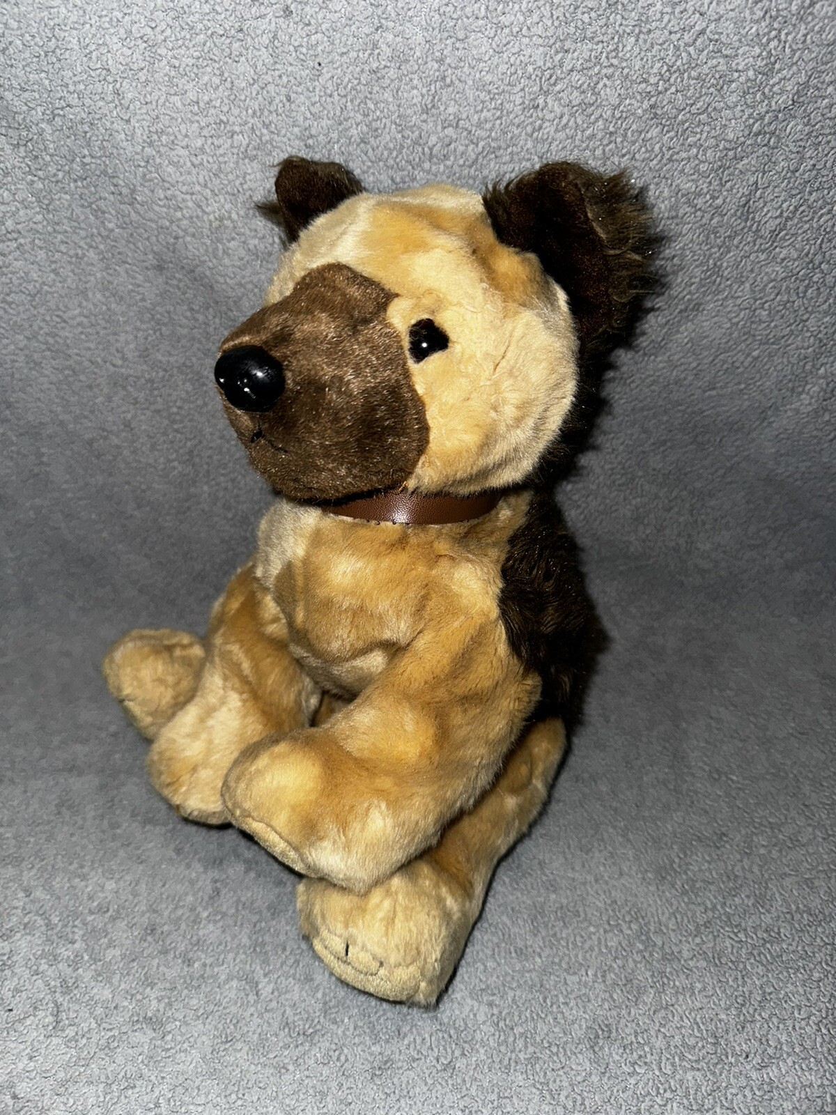 Ty Beanie Buddies Brown Puppy Dog Plush 2003 Floppy Stuffed Animal With Collar