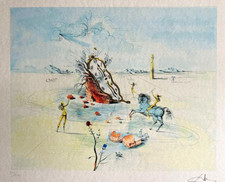 Salvador Dali Lithographie COA Original Sign. op Nummeriert mit Bleistift ( Dali