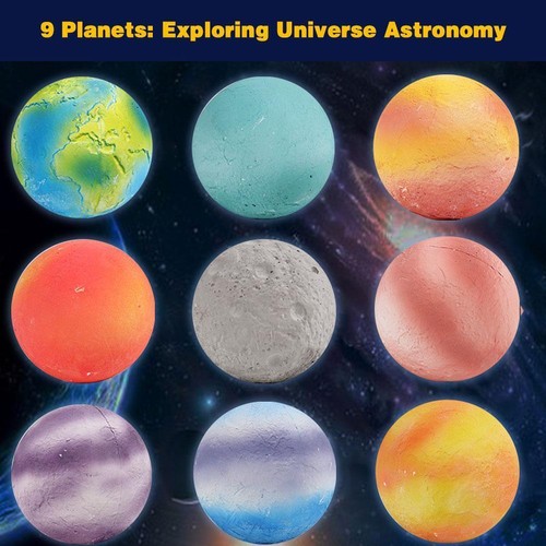 Kit de excavación de piedras preciosas, juguetes espaciales del sistema solar excavar planetas 9 de gemas R9D7 C7G4 - Imagen 9 de 14