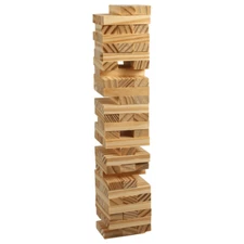 Tumbling Tower Game Wooden Stacking Blocks - 72 Pcs Set