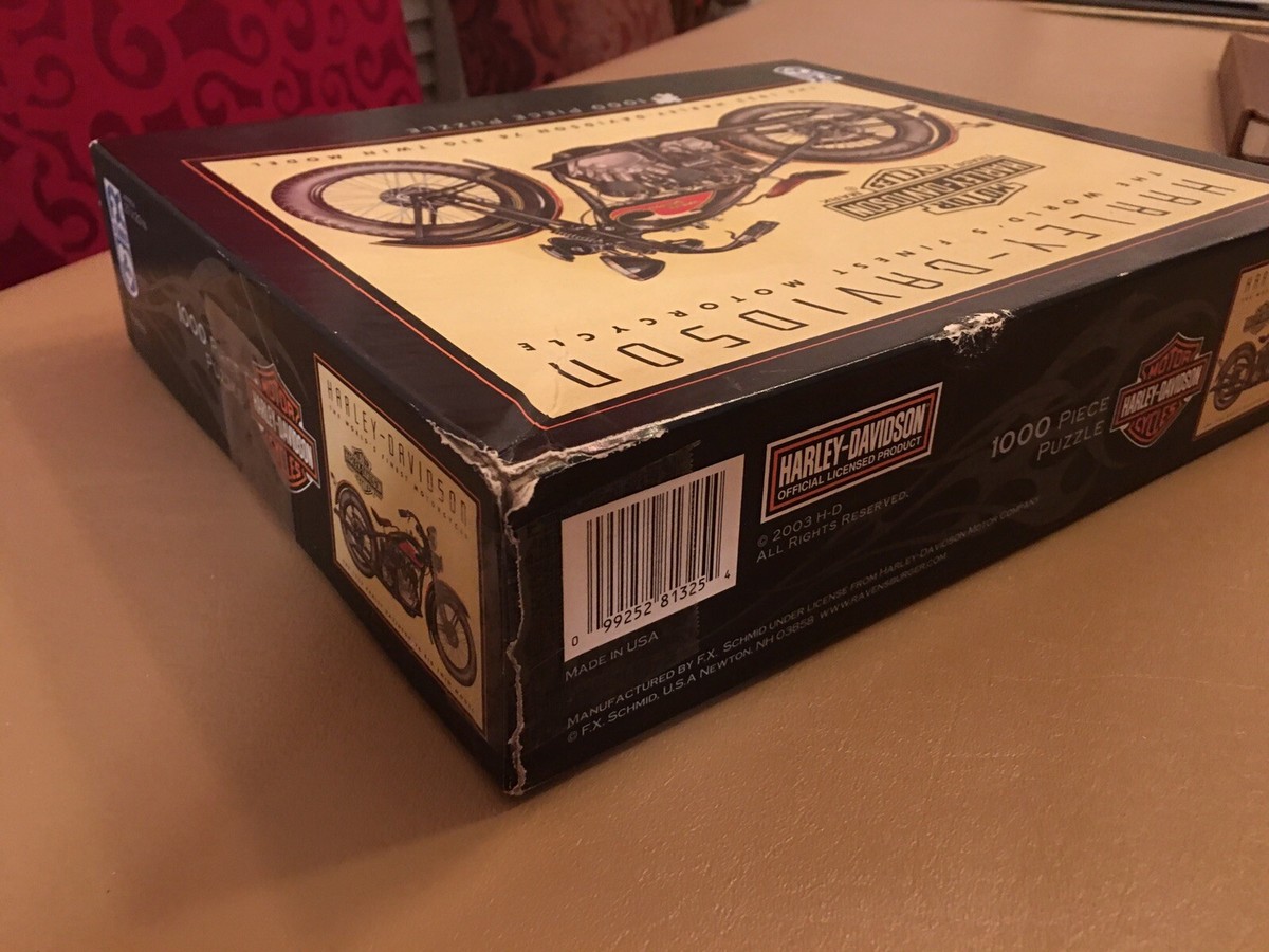 1933 Harley Davidson 74 Big Twin Model 1000 Piece Jigsaw