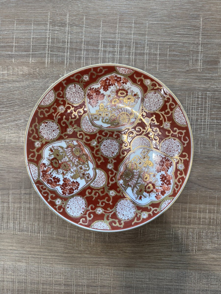Gold Imari Hand Painted Red 7.25” Plate Japan | eBay