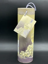 Tri-Coastal Nancy Cheng Wine Tube Gift Cylinder Box (13x4”) Rope Lid & Note Card