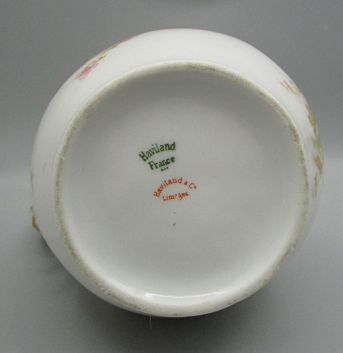 Haviland Chocolate Pot - Pin/White Poppies - Yellow Daisies - H388 variant - Picture 6 of 8