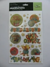 Creative Imaginations Epoxy Stickers BOYS Barb Tourtillotte NIP 