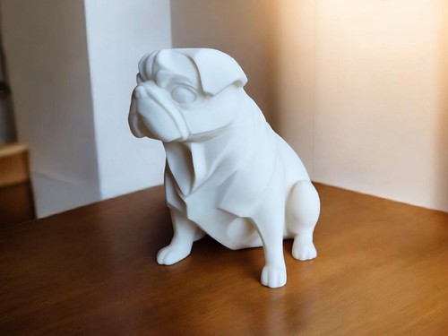 Dog Garden Ornament Pug Home Decoration Form/Sculpture Plastic - Modern - Picture 2 of 15