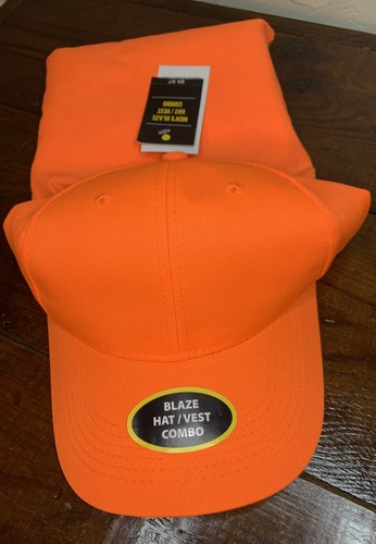 HUNTING ADJ HAT \u0026 SAFETY VEST FITS MOST 