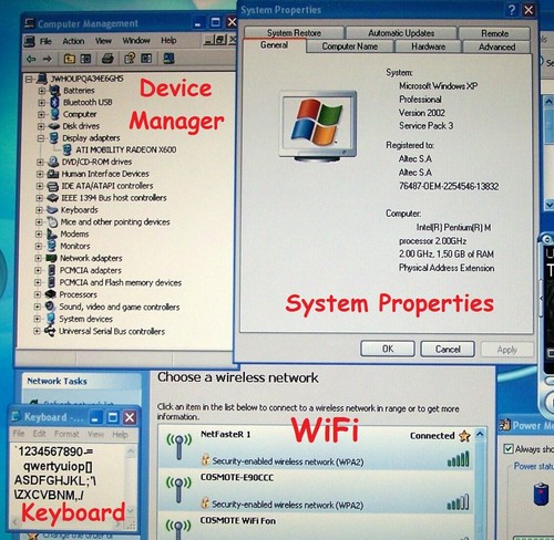 Sony Vaio VGN- A397XP Pentium M 2.0 GHz, 1.5 GB RAM, 80GB HDD ATI X600 PCG-8S1M - Picture 12 of 12