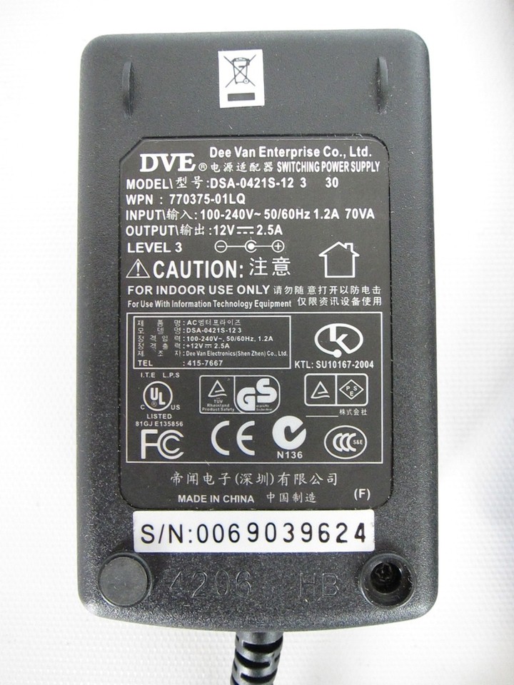 Adaptateur Secteur DYMO DSA-0421S-24-2-24 24V 1A – Occasion, Compatible Universel