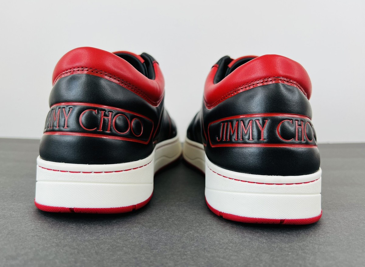 Jimmy Choo HAWAII/M Calf Leather Hawaii Black Trainer Men Sneakers 