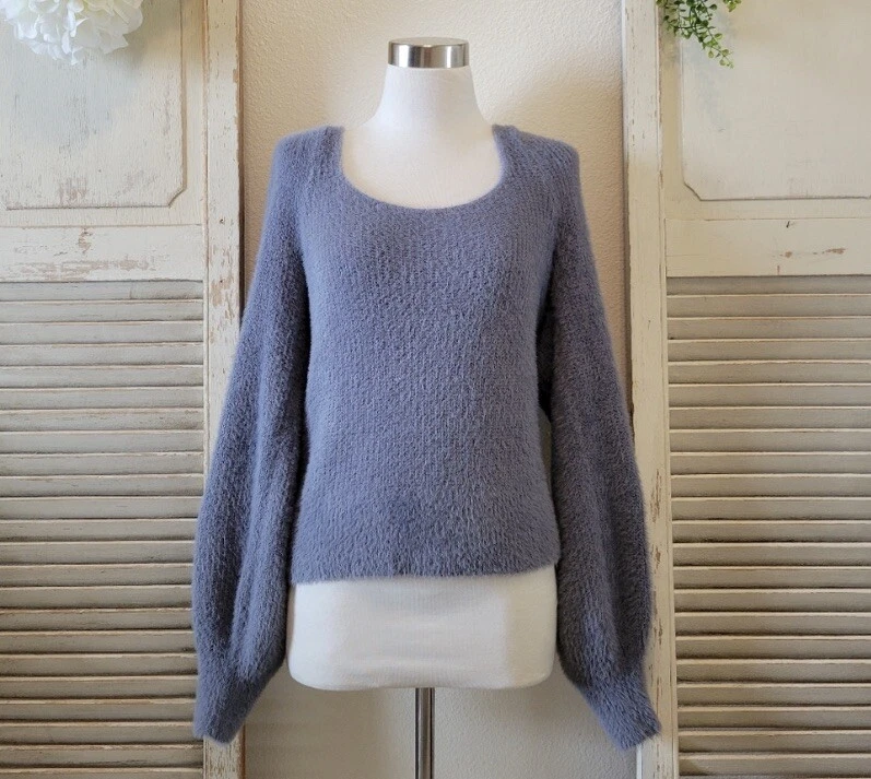 Abercrombie puff sleeve clearance sweater