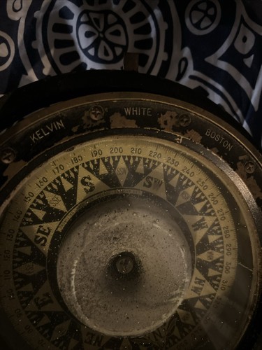 Vintage Kelvin Wilfrid White Marine Compass - Picture 5 of 10