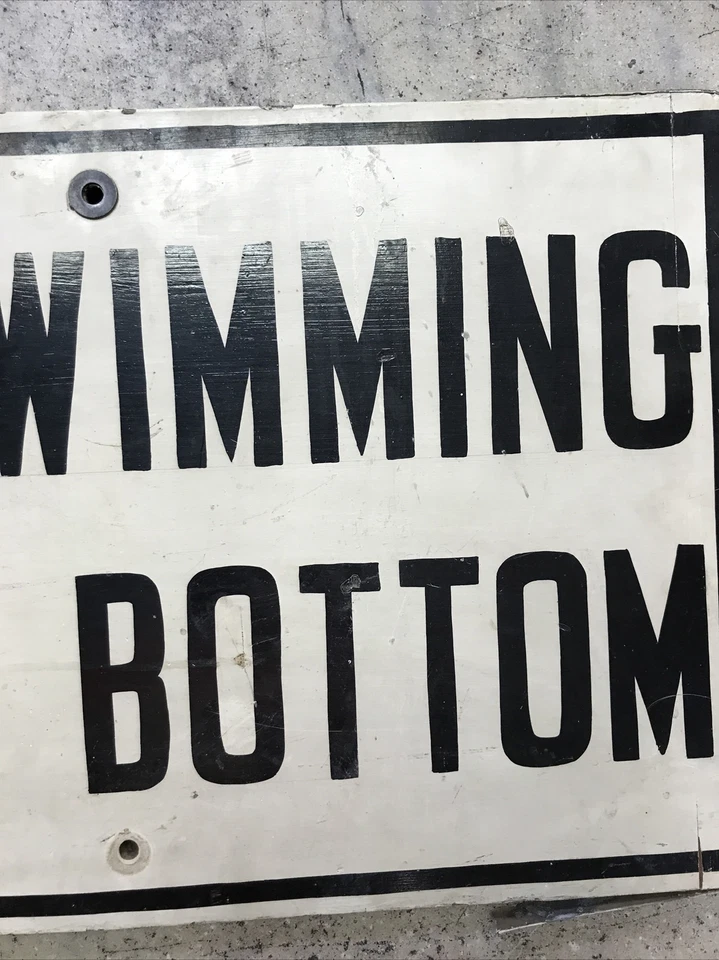 Letrero de madera vintage County Park sin nadar con fondo de roca - Hombre Cave - ¡Envío rápido! Foto 4 de 4