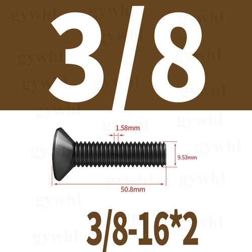 UNC BSW Black Socket Countersunk Screw Self Colour 10.9 High Tensile Allen Bolts - Picture 86 of 88