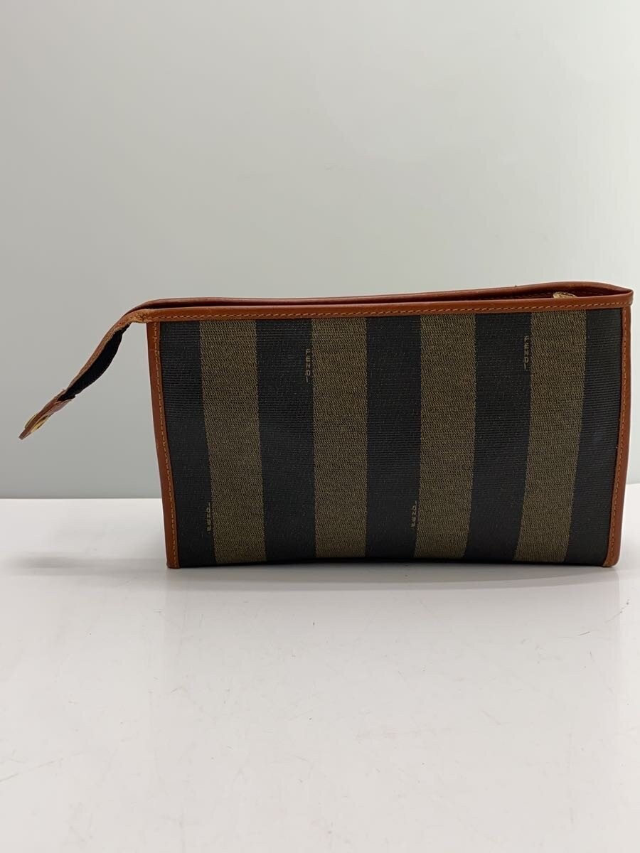 FENDI Bag -- BRW Stripe Pecan Print Second Bag Clutch thumbnail 3
