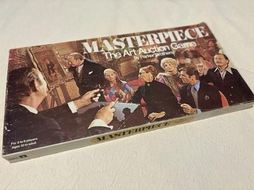 Parker Bros 1970 Vintage Masterpiece Art Auction Board Game Complete Set