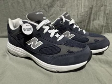 New Balance Big Kids 993 Running Shoes Navy Blue And Gray Size 5.5 Wide GC993NW