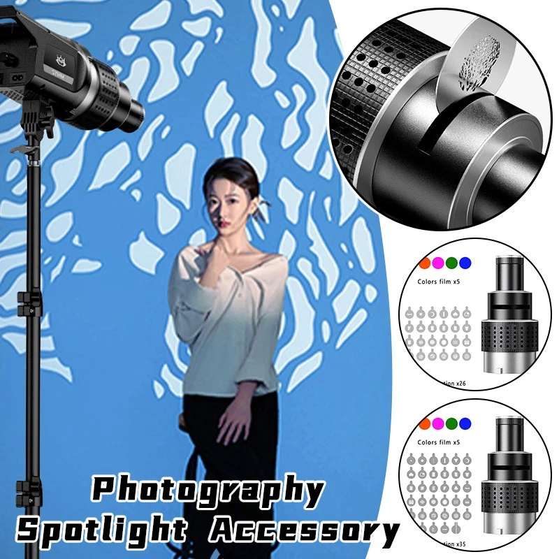 1Set Spotlight Focus Flash Optical Snoot Photography Studio Light Effect Tools - Image 3 of 4