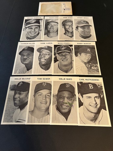 1971 MLB AllStar pack- set of 12- Aaron, Mays, Yaz, Bench, Seaver++ ...