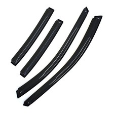 4pcs Rain Wind Deflectors Door Window Visors Dark Smoke Channel Style 1120959