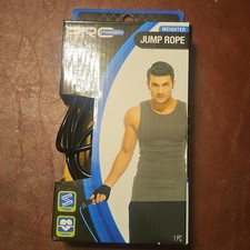 Pro Strength Weighted Jump Rope Tangle-Free Cardio Workout - Blue